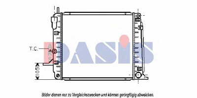 AKS DASIS 091460n -  Радиатор, охлаждение двигателя
